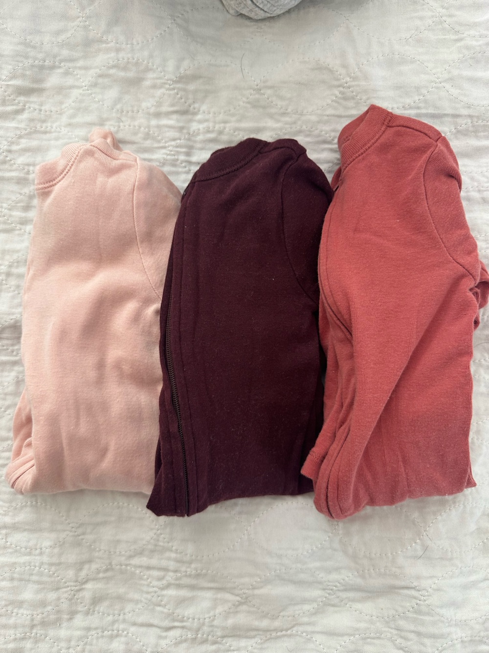 Baby Girl 3-6 Month Zip PJ Bundle